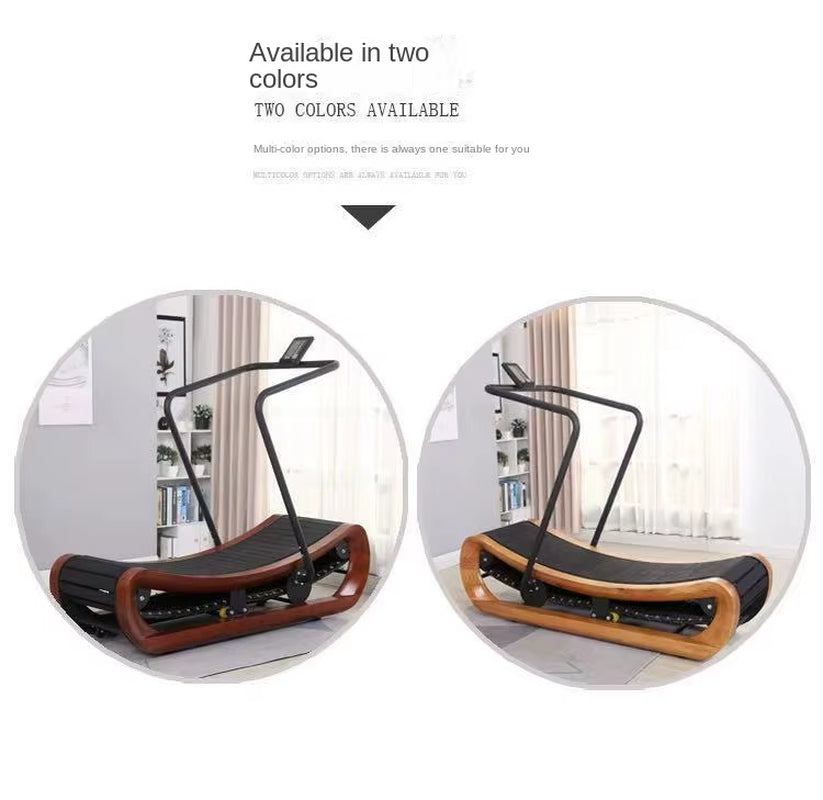 OEM Unpowered Wooden Treadmill, Household and Commercial, Aerobic Silent Track, Fitness Device, Environment-Friendly, New