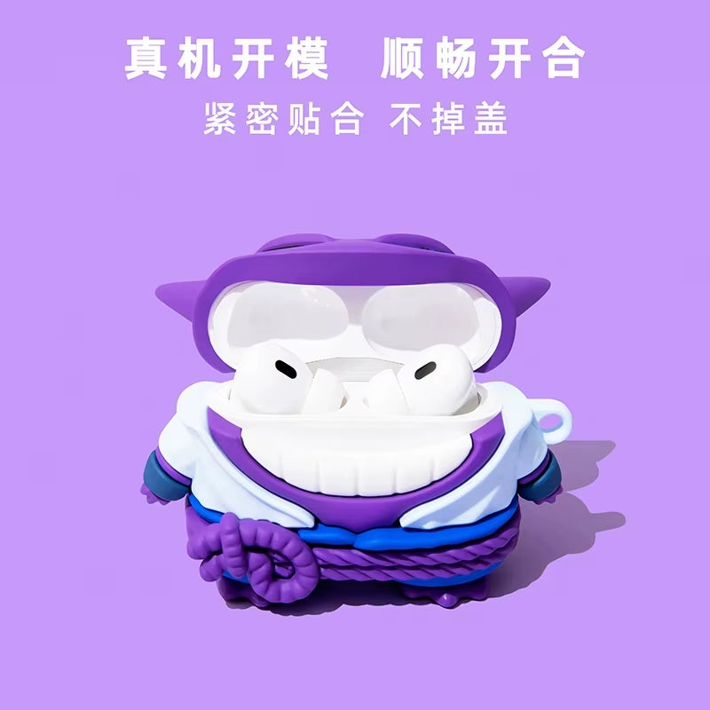 For Airpods 1 2 3 4 Pro Pro 2 Silicone Earphone Case Cute Cartoon Accessories Cover