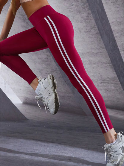 High Waist Yoga Leggings, Butt Lifting Leggings, Tummy Control Fitness Sports Pants, Women'S Activewear